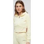 Sweats zippés d'hiver Fubu beiges en velours Taille XS classiques pour femme en promo 