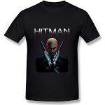 fude Men's 2015 Hitman Agent 47 Film T Shirts Black L
