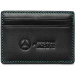 Porte-cartes bancaires noirs en cuir F1 Mercedes AMG Petronas look fashion 