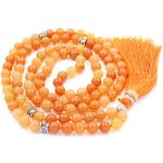 Colliers orange à perles tibétains look fashion pour femme 