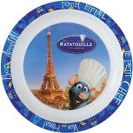 Assiettes plates Fun House blanches en polypropylène Ratatouille diamètre 22 cm 