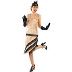 Déguisements d'Halloween Fun Shack dorés à franges Taille M look fashion pour femme 
