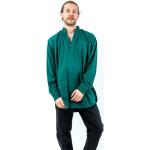 Chemises vintage vertes éco-responsable seconde main Taille L look casual pour femme 