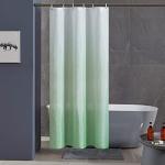 Rideaux de douche verts lavable en machine 100x200 