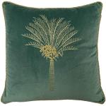 Coussins tropicaux en velours à motif palmier 50x50 cm 