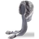 Écharpes capuches grises en polyester à motif lapins Tailles uniques look fashion pour femme 
