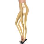 Leggings en cuir FUTURO dorés en latex Taille XL look sexy pour femme 