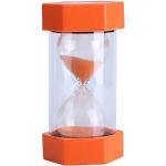 Horloges design orange en verre 