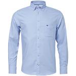 FYNCH-HATTON Hemden 10005500 T-shirt Oxford avec col boutonné, bleu clair, XL
