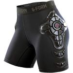 Shorts de protection G-Form noirs en lycra respirants lavable en machine Taille XL look fashion pour femme 