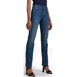Jeans slim G-Star bleus en cuir délavés W26 look fashion pour femme en promo 