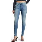 Jeans skinny G-Star Lynn bleus délavés W23 look fashion pour femme en promo 