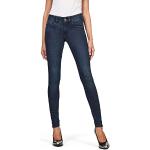 G-STAR RAW Lynn Mid Super Skinny Jeans Femme, Bleu (worn in naval D15266-9136-A962), 24W / 36L