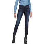 Jeans skinny G-Star Midge bleus en cuir de vache délavés W26 look fashion pour femme 