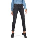 Jeans droits G-Star Midge gris bruts W26 look fashion pour femme 