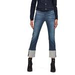 Jeans slim G-Star bleus en cuir bruts W28 look fashion pour femme 