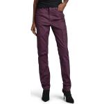 Pantalons slim G-Star violets bruts W31 look fashion pour femme 