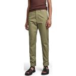 Pantalons chino G-Star verts bruts W31 look fashion pour femme 