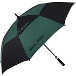 Parapluies automatiques vert foncé à motif ville coupe-vents pour homme 