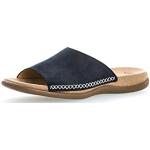 Sandales plates Gabor bleues en daim Pointure 41 avec un talon jusqu'à 3cm look fashion pour femme en promo 