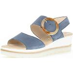 Sandales à talons Gabor bleues Pointure 44 avec un talon entre 3 et 5cm look fashion pour femme 