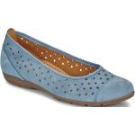 Chaussures casual Gabor bleues en cuir Pointure 42,5 avec un talon jusqu'à 3cm look casual pour femme 