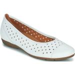 Chaussures casual Gabor blanches en cuir Pointure 44,5 avec un talon jusqu'à 3cm look casual pour femme en promo 