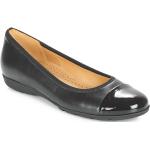 Chaussures Gabor noires en cuir avec un talon jusqu'à 3cm look casual pour femme 