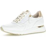 Chaussures de running Gabor blanches à fermetures éclair Pointure 35,5 avec un talon entre 3 et 5cm look casual pour femme 