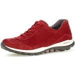 Chaussures de running Gabor rouge foncé en daim Pointure 41 avec un talon entre 3 et 5cm look casual pour femme 