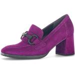 Chaussures basses d'automne Gabor violettes en cuir lisse Pointure 40 avec un talon entre 5 et 7cm look fashion pour femme 