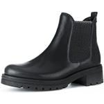 Boots Chelsea Gabor noires en cuir à fermetures éclair Pointure 37,5 look fashion pour femme 