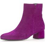 Chaussures montantes Gabor violettes à fermetures éclair Pointure 37 look fashion pour femme 