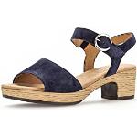 Sandales d'été Gabor bleu marine avec semelles amovibles Pointure 41 classiques pour femme 