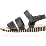 Sandales plates Gabor noires avec semelles amovibles Pointure 40 look fashion pour femme 