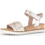 Sandales à talons Gabor beiges avec semelles amovibles à talons compensés Pointure 38,5 look fashion pour femme en promo 