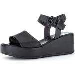 Sandales à talons Gabor noires avec semelles amovibles à talons compensés Pointure 41 look fashion pour femme en promo 