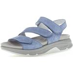 Sandales à talons Gabor Rollingsoft bleues en daim Pointure 38,5 avec un talon entre 3 et 5cm look fashion pour femme 