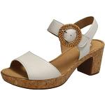 Sandales à talons Gabor blanches en microfibre Pointure 40,5 avec un talon entre 7 et 9cm look fashion pour femme 