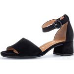 Sandales à talons Gabor noires à talons carrés Pointure 37,5 avec un talon entre 3 et 5cm look fashion pour femme 