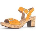 Sandales Gabor orange en cuir Pointure 41 avec un talon entre 3 et 5cm look fashion pour femme 
