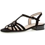 Sandales plates Gabor noires en daim Pointure 42 avec un talon entre 3 et 5cm look fashion pour femme 