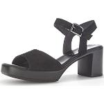Sandales à talons Gabor noires Pointure 36 avec un talon entre 7 et 9cm look fashion pour femme 