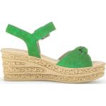 Sandales à talons Gabor vertes en daim Pointure 41 look fashion pour femme 