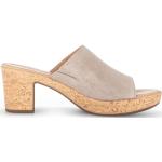 Sandales à talons Gabor grises en daim Pointure 41 avec un talon entre 3 et 5cm look fashion pour femme 