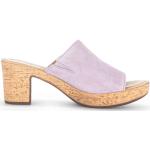 Sandales à talons Gabor violettes en daim Pointure 40,5 avec un talon entre 3 et 5cm look fashion pour femme 