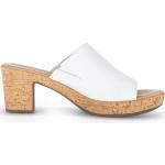 Sandales à talons Gabor blanches Pointure 41 avec un talon entre 3 et 5cm look fashion pour femme 