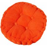 Coussins ronds orange à motif voitures 40x40 cm 