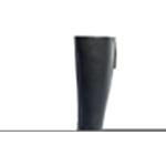 Bottes noires mollets larges à fermetures éclair Pointure 42 avec un talon entre 3 et 5cm look fashion pour femme 