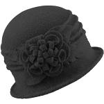 Chapeaux cloches noirs en laine Tailles uniques look fashion pour femme 